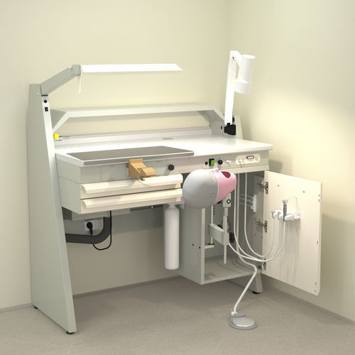 Arbeitsplatz für Dentallabors / Ausbildung - SOPHT - ERIO - mit Licht / mit Patientensimulator