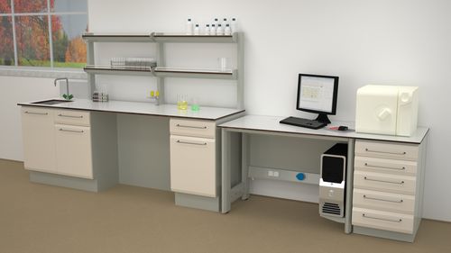 Arbeitsplatte für Labor / mit Waschbecken - ERIO