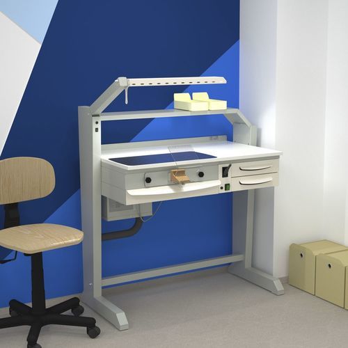 Arbeitsplatz für Dentallabors / mit Licht - Tekno  - ERIO - freistehend