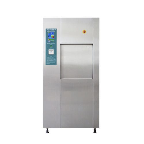 Medizinischer Sterilisator / Test - HG-5025E·P - Hanshin Medical - Ethylenoxid / vertikal / automatisch