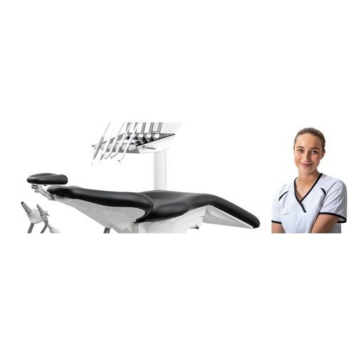 Dentaleinheit mit elektrisch bedientem Stuhl - Heka S+ Pillar - Heka Dental - mit flexiblem Kopfstück / mit Hygienesystem / mit Intraoralkamera