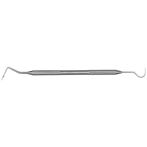 Diagnose-Dentalsonde - XP23/11.5B - Hu-Friedy - doppelt / mit Farbkodierung / Edelstahl