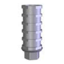 Implantat-Abutment / Titan - APP series - IDI - inneres Sechseck / gerade / temporär