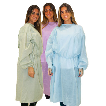 Unisex-Besucherkittel - IDI - aus Baumwolle / waschbar