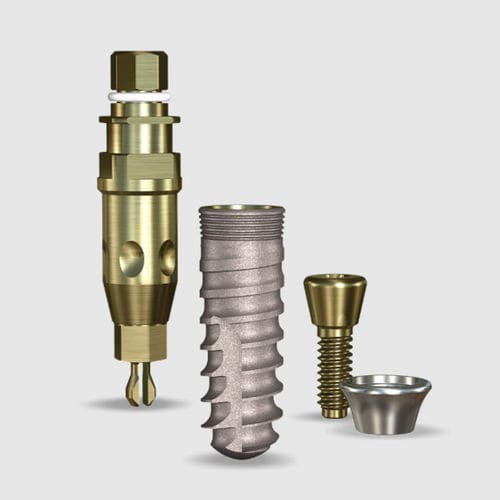 Zylindrisches Zahnimplantat - SWISHACTIVE™ - Implant Direct Europe - Titan / konisch / mit Innenverbindung
