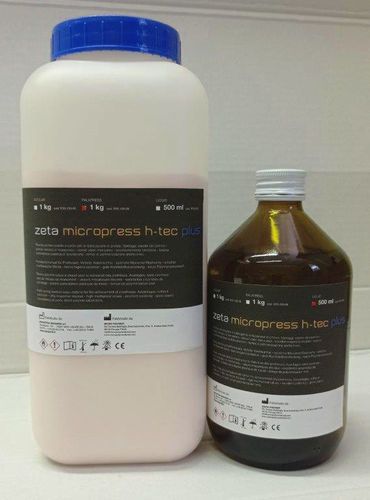 Zahnmedizinisches Material / Acryl - zeta micropress h-tec plus - INDUSTRIA ZINGARDI SRL   - für Zahnprothesen / zur Herstellung von Zahnprothesen / Pulver