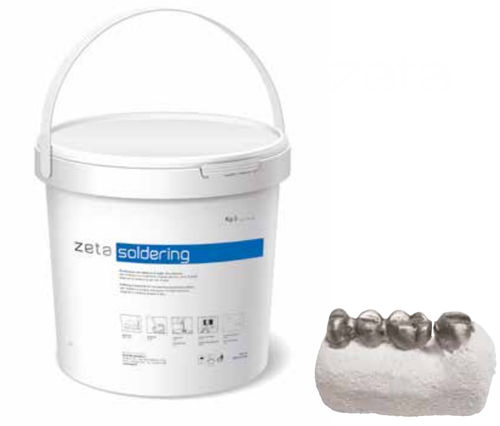 Zahnmedizinisches Material / Gips - zeta soldering - INDUSTRIA ZINGARDI SRL   - für Dentallabor / Pulver / weiß