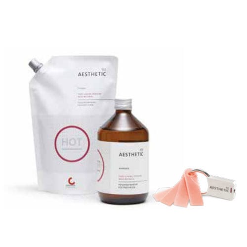 Zahnmedizinisches Material / Harz - Aesthetic Red - INDUSTRIA ZINGARDI SRL   - gingival / Pulver / flüssig