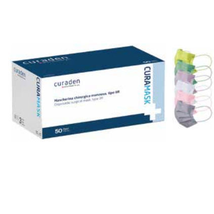 OP-Maske / IIR-Typ - 10000061 - INDUSTRIA ZINGARDI SRL   - Polypropylen / 50er-Packung / grün