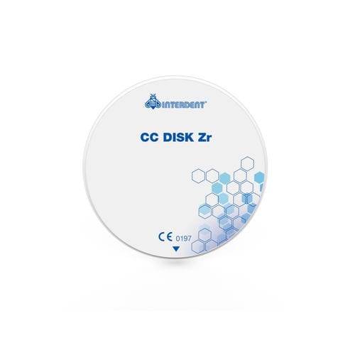 Zahnmedizinisches Material / Keramik - CC Disk Zr/HT - Interdent - ZrO2 / CAD/CAM / Fräs
