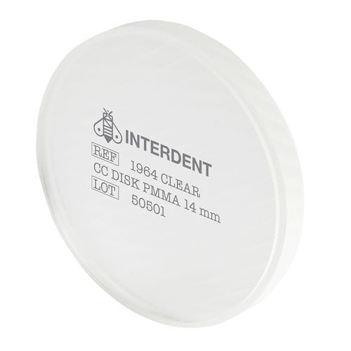 Zahnmedizinisches Material / PMMA - CC Disk - Interdent - zur Dentalrestaurierung / CAD/CAM / Fräs