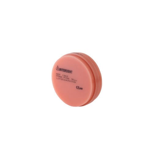 Zahnmedizinisches Material / PMMA - CC Disk Pink - Interdent - zur Dentalrestaurierung / CAD/CAM / Fräs