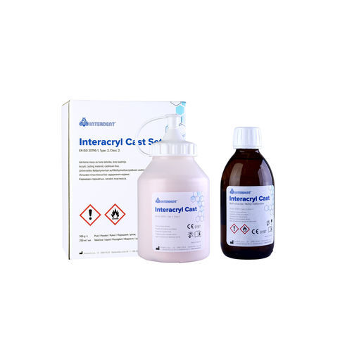Zahnmedizinisches Material / Acryl - INTERACRYL CAST - Interdent - für Dentallabor / Pulver / flüssig