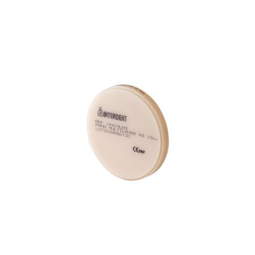 Zahnmedizinisches Material / PMMA - CC Disk Multilayer - Interdent - zur Dentalrestaurierung / CAD/CAM / gingival
