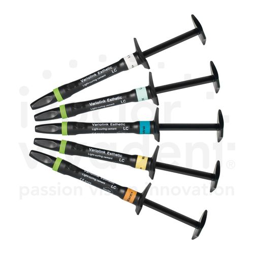Dentalkleber zur Dentalrestaurierung - Variolink Esthetic - Ivoclar Vivadent - Harz / für Keramik / photopolymerisierbar
