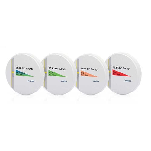Zahnmedizinisches Material / Zirkoniumdioxid - IPS e.max ZirCAD® - Ivoclar Vivadent - für Zahnbrücken / für Dentalkronen / zur Dentalrestaurierung