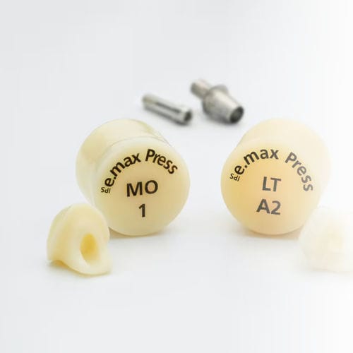 Konisches Implantat-Abutment - IPS e.max Press® - Ivoclar Vivadent - Keramik / mit Außenverbindung / Schrauben