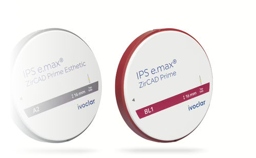 Zahnmedizinisches Material / Zirkonium - IPS e.max ZirCAD Prime - Ivoclar Vivadent - zur Dentalrestaurierung