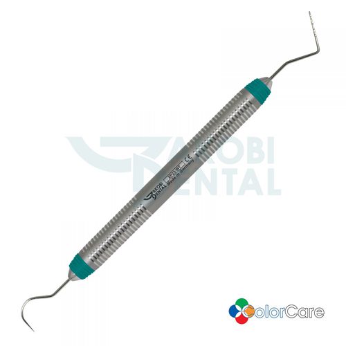 Parodontale Dentalsonde - XP23/W7 - Jakobi Dental GmbH - doppelt / Edelstahl / mit Farbkodierung