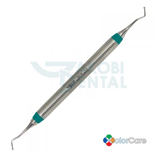 Schaufel Dentalexkavator - EXC187 - Jakobi Dental GmbH - mit ColorCare-Manschette / Edelstahl