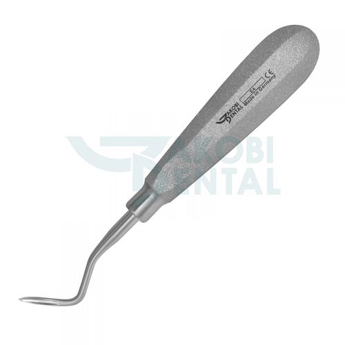 Gebogener Dental-Hebel - E4 - Jakobi Dental GmbH - Rutschfester Griff / Edelstahl / Schmeckebier