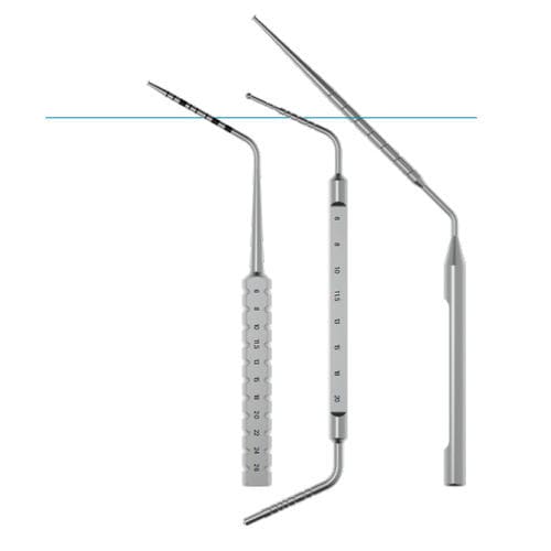 Tiefenlehre für Implantat / für Dentalimplantologie - JD series - JDENTALCARE SRL   - Ostéotomie / gewinkelt