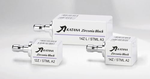 Zahnmedizinisches Material / Zirkonoxid - KATANA™ ZIRCONIA BLOCK - Kuraray Noritake Dental - zur Dentalrestaurierung / CAD/CAM / für Seitenzähne