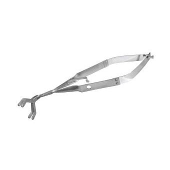 Dental-Klemme - LW/L - Laschal Surgical, Inc.   - zum Greifen von Gewebe / zur Entfernung / gebogen