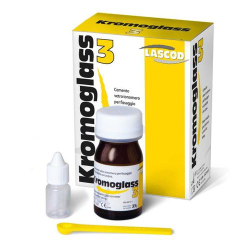 Dentalkleber für Dentalinlays - Kromoglass3 - LASCOD S.p.A.   - für Dentalonlays / orthodontisch / für Zahnbrücken