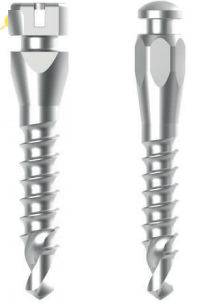 Mini-Implantat / Titan - 002-1708-03, 002-1708-04 - LEONE S.p.a.   - gerade / zur kieferorthopädischen Verankerung / selbstschneidend