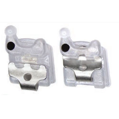 Orthodontie Bracket / ästhetisch - AQUA SL - LEONE S.p.a.   - selbstabklemmend / Keramik
