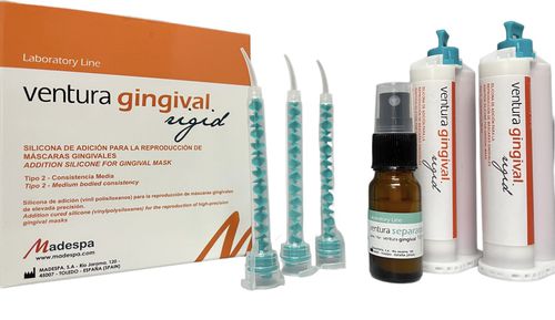 Zahnmedizinisches Material / Silikon - ventura gingival rigid - MADESPA S.A.   - Fräs / für Dentallabor / gingival