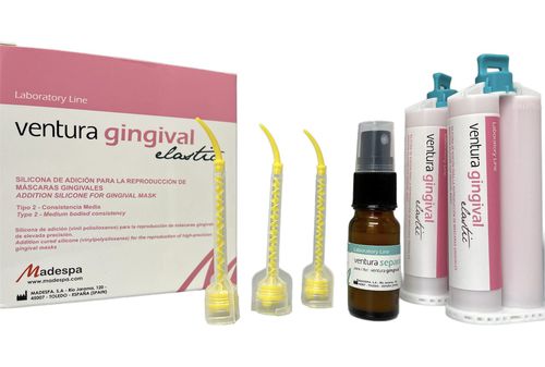 Zahnmedizinisches Material / Silikon - ventura gingival elastic - MADESPA S.A.   - für Dentallabor / gingival / lichtdurchlässig