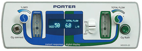 Digitaler Durchflussmesser - MXR-D - Porter Instrument - Sauerstoff / Distickstoffmonoxid / für Krankenhaus