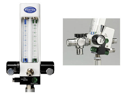 Doppelter Durchflussmesser - MXR-3000 - Porter Instrument - Sauerstoff / Distickstoffmonoxid / für Krankenhaus