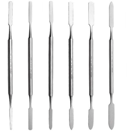 Spatel für Dentalzement - 675 series - MEDESY s.r.l.   - doppelt / Edelstahl