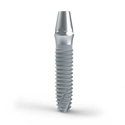 Zylindrisches Zahnimplantat - BoneTrust® one - Medical Instinct Deutschland - Titan / mit Außenverbindung / einteilig