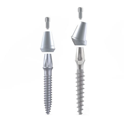 Konisches Mini-Implantat - BoneTrust® mini - Medical Instinct Deutschland - Titan / mit Außenverbindung / gerade