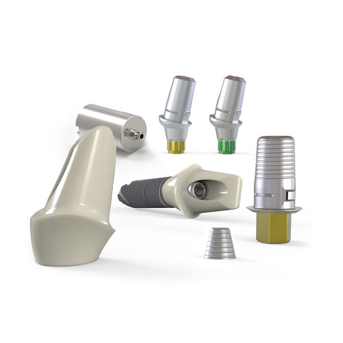 Implantat-Abutment / Titan - BoneTrust®  - Medical Instinct Deutschland - inneres Sechseck / gerade / gewinkelt