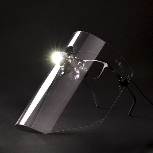 Beschlagfreies Gesichtsschild - Optergo ViShield™ set L NOTCH - Optergo AB