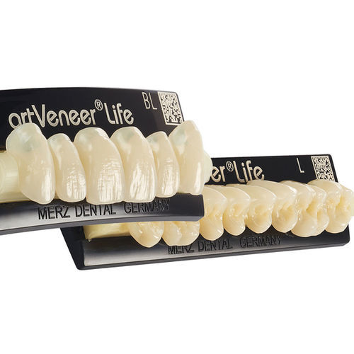 PMMA-Zahnprothese - artVeneer® life - Merz Dental GmbH   - für Vorderzähne / für Seitenzähne / anatomisch geformt