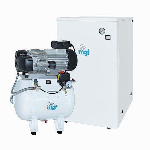 Medizinischer Kompressor - CS 30/15 PRIME S - MGF Compressors - für Zahnmedizin / 3 Arbeitsplätze / ölfrei