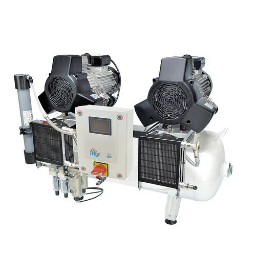 Medizinischer Luftkompressor - 100/50 TANDEM PRIME M IOT  - MGF Compressors - Membran / ölfrei