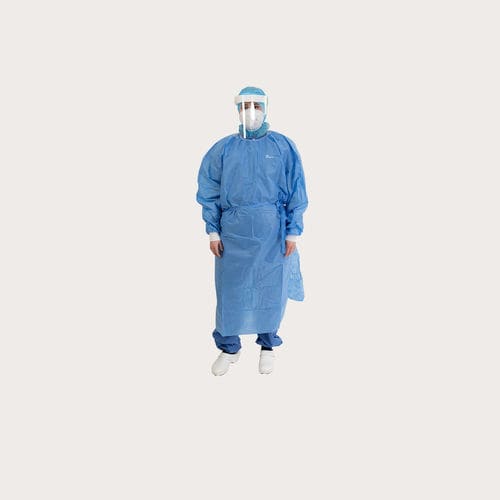 OP-Kittel / unisex - BARRIER® - Mölnlycke Health Care - atmungsaktiv / unsteril / blau