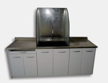 Schrank für OP-Bereich - MULTY-DENT S.A. - Waschbecken / mit Tür