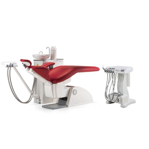 Dentale Behandlungseinheit / mit elektropneumatischem Stuhl - Carving Plus Cart - O.M.S. S.p.A. OFFICINE MECCANICHE SPECIALIZZATE   - kompakt / mit Instrumententräger