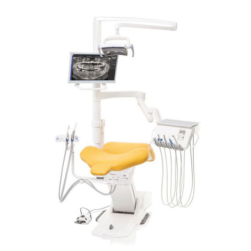 Dentaleinheit mit elektrisch bedientem Stuhl - Compact™ i3 - Planmeca - kompakt / mit flexiblem Kopfstück / mit Monitor