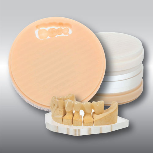 Zahnmedizinisches Material / PMMA - DISC basic - POLIDENT d.o.o.   - CAD/CAM / für Dentalkronen / für Zahnbrücken