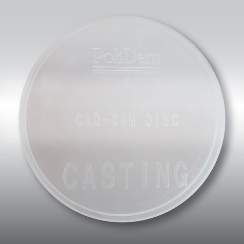 Zahnmedizinisches Material / PMMA - CASTING  DISC - POLIDENT d.o.o.   - CAD/CAM / für Metallguss / Fräs