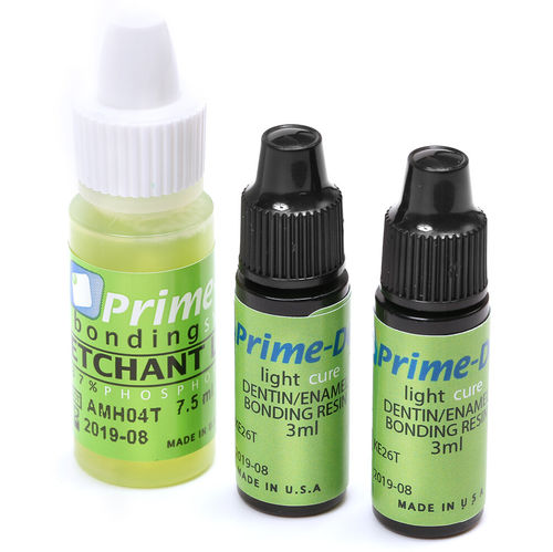 Zahnersatzkleber - Prime Dental Manufacturing, Inc.   - Harz / photopolymerisierbar / chemische Verklebung